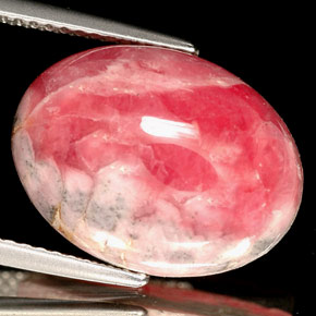 Rodocrosite naturale multicolore da 12,48 ct, taglio ovale, opaco