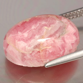 Rodocrosite Multicolore naturale da 12.60 ct, Taglio ovale, Opaco