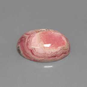 Rodocrosite naturale multicolore da 7,08 ct, taglio ovale, opaco