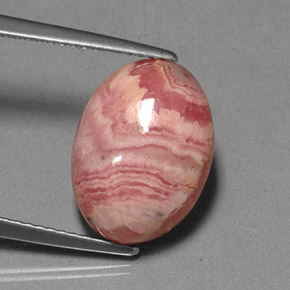 Rodocrosite Multicolore naturale da 8.65 ct, Taglio ovale, Opaco
