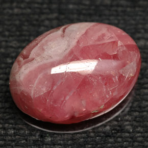 Rodocrosite naturale multicolore da 8,43 ct, taglio ovale, opaco