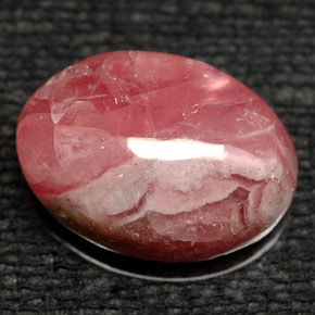 Rodocrosite naturale multicolore da 8,43 ct, taglio ovale, opaco