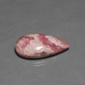 Rodocrosite Multicolore naturale da 22.58 ct, Forma a pera, Opaco