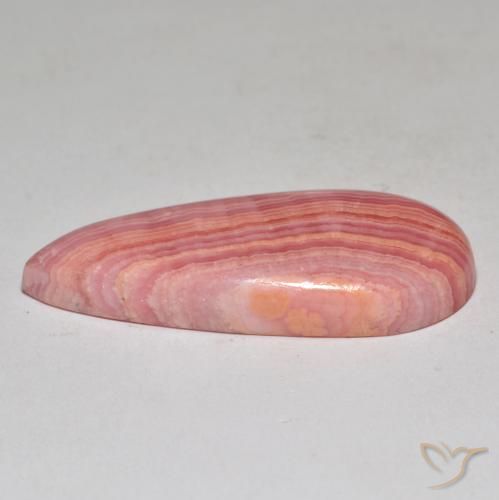 Rodocrosite Multicolore naturale da 31.44 ct, Forma a pera, Opaco