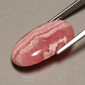 Rodocrosite naturale multicolore da 13,08 ct, taglio ovale, opaco