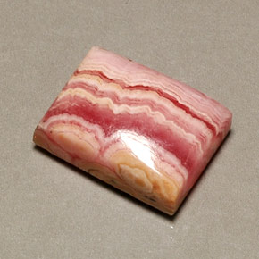 Rodocrosite naturale rosa da 16,08 ct, baguette, opaco