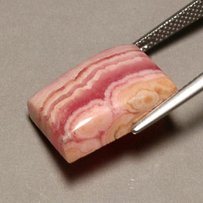 Rodocrosite naturale rosa da 16,08 ct, baguette, opaco