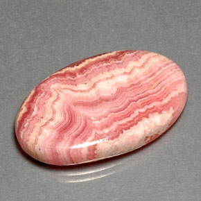 Rodocrosite naturale multicolore da 30,35 ct, taglio ovale, opaco