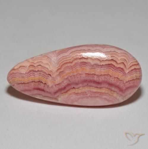 29.20ct Naturale Multicolore Rodocrosite, Forma a pera, Opaco