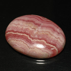 Rodocrosite naturale multicolore da 36,43 ct, taglio ovale, opaco