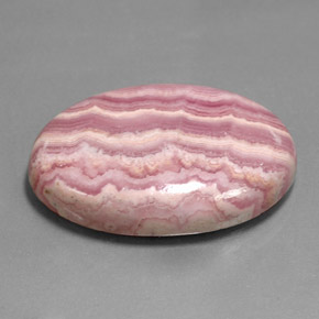 Rodocrosite naturale multicolore da 35,26 ct, taglio ovale, opaco