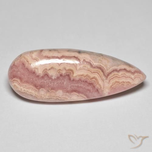 Rodocrosite Multicolore naturale da 24.94 ct, Forma a pera, Opaco