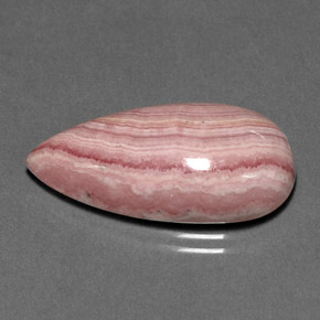 Rodocrosite naturale rosa da 15,84 ct, taglio a pera, opaco
