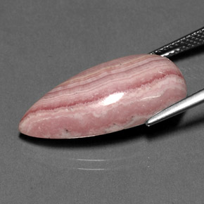 Rodocrosite naturale rosa da 15,84 ct, taglio a pera, opaco