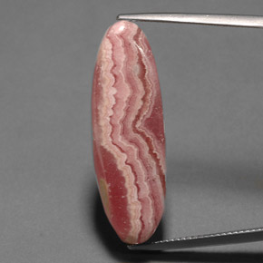 Rodocrosite naturale multicolore da 22,24 ct, taglio ovale, opaco