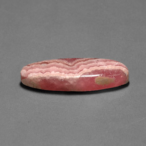 Rodocrosite naturale multicolore da 22,24 ct, taglio ovale, opaco
