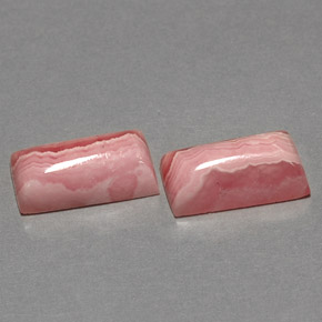 Rodocrosite naturale multicolore da  ct, baguette, opaco