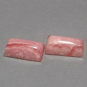 Rodocrosite naturale multicolore da  ct, baguette, opaco