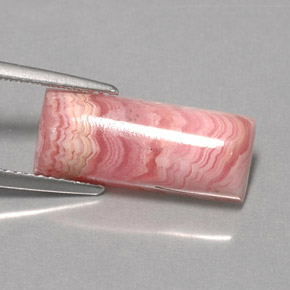 Rodocrosite Multicolore naturale da 5.91 ct, Taglio a baguette, Opaco