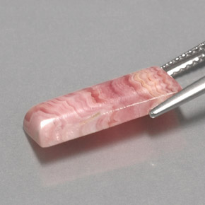 Rodocrosite Multicolore naturale da 5.91 ct, Taglio a baguette, Opaco