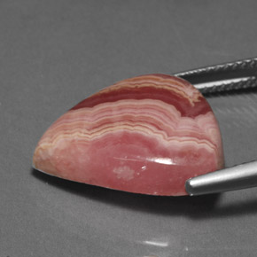 Rodocrosite naturale multicolore da 13,15 ct, taglio a pera, opaco