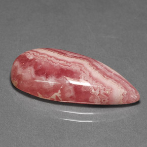 Rodocrosite naturale multicolore da 12,62 ct, taglio a pera, opaco