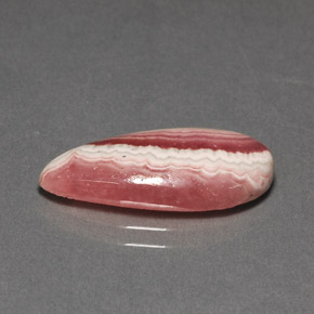 Rodocrosite naturale multicolore da 5,98 ct, taglio a pera, opaco