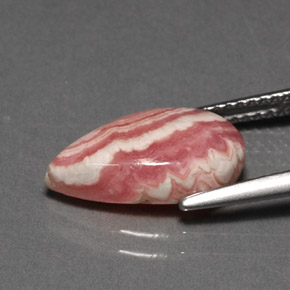 Rodocrosite Multicolore naturale da 4.54 ct, Forma a pera, Opaco