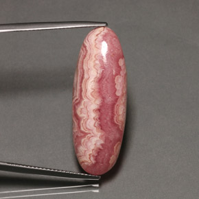 Rodocrosite naturale multicolore da 19,58 ct, taglio ovale, opaco