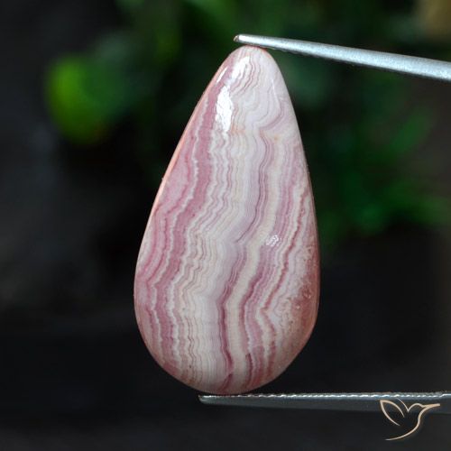 20.09ct Naturale Multicolore Rodocrosite, Forma a pera, Opaco