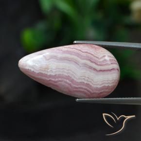 Rodocrosite Multicolore naturale da 20.09 ct, Forma a pera, Opaco
