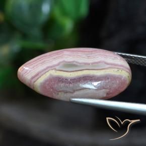 Rodocrosite Multicolore naturale da 18.43 ct, Forma a pera, Opaco