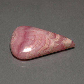Rodocrosite naturale rosa da 15,55 ct, taglio a pera, opaco
