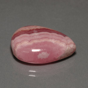 Rodocrosite naturale multicolore da 18,30 ct, taglio a pera, opaco