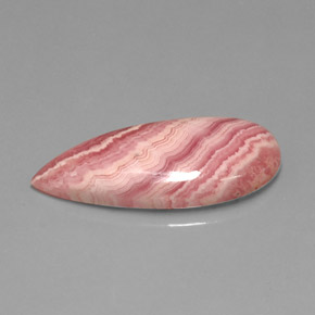 Rodocrosite naturale multicolore da 12,16 ct, taglio a pera, opaco
