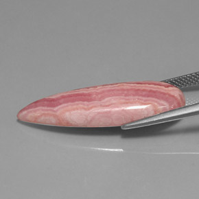 Rodocrosite naturale rosa da 14,24 ct, taglio a pera, opaco