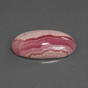 Rodocrosite naturale multicolore da 9,97 ct, taglio ovale, opaco