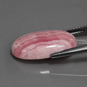 Rodocrosite naturale multicolore da 8,66 ct, taglio ovale, opaco