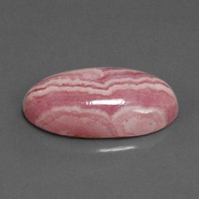 Rodocrosite naturale multicolore da 9,70 ct, taglio ovale, opaco