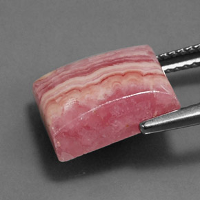 Rodocrosite Multicolore naturale da 8.90 ct, Taglio a baguette, Opaco