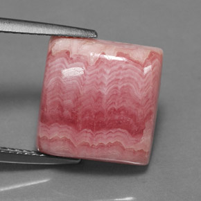 Rodocrosite naturale multicolore da 10,17 ct, quadrato, opaco