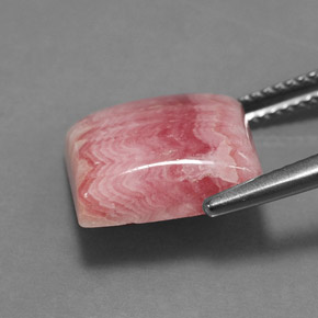 Rodocrosite naturale multicolore da 10,17 ct, quadrato, opaco