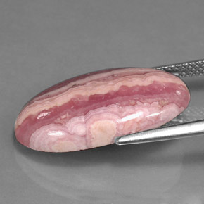 Rodocrosite Multicolore naturale da 10.26 ct, Taglio ovale, Opaco