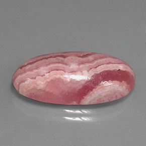 Rodocrosite naturale multicolore da 15,90 ct, taglio ovale, opaco