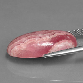 Rodocrosite naturale multicolore da 15,90 ct, taglio ovale, opaco