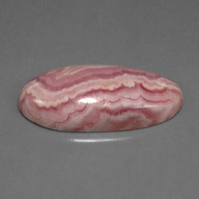 Rodocrosite Rosa multicolore naturale da 15.40 ct, Taglio ovale, Opaco