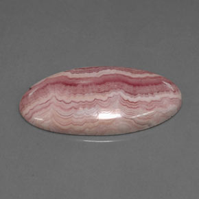 Rodocrosite naturale rosa da 11,55 ct, taglio ovale, opaco