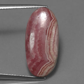 Rodocrosite Rosa multicolore naturale da 13.76 ct, Taglio ovale, Opaco