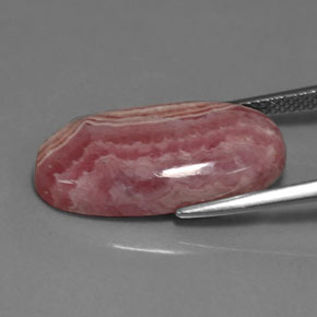 Rodocrosite Rosa multicolore naturale da 13.76 ct, Taglio ovale, Opaco