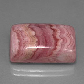 Rodocrosite naturale multicolore da 15,96 ct, baguette, opaco